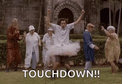 Touchdown Ace Ventura Funny Dance GIF