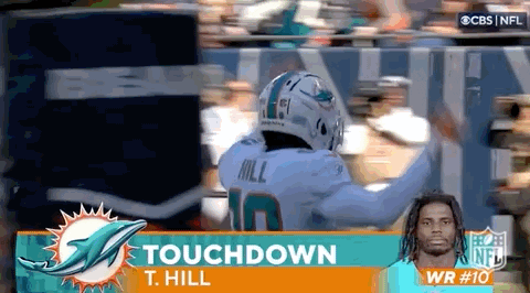 Touchdown Tyreek Hill Backflip GIF