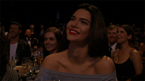 Touched Kendall Jenner Happy Moved GIF