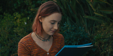 Touched Lady Bird Movie Saoirse Ronan GIF