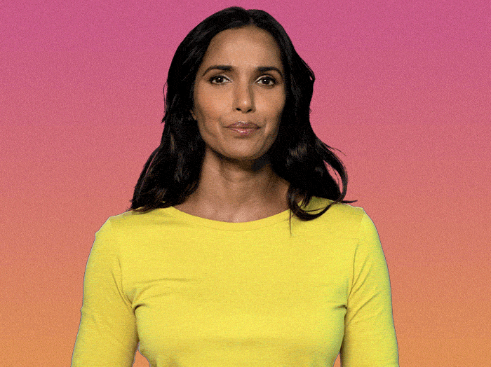 Touched Padma Lakshmi Aww GIF