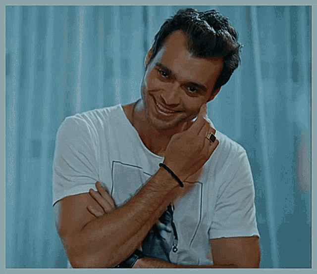 Touching Ears Trying Not To Laugh GIF