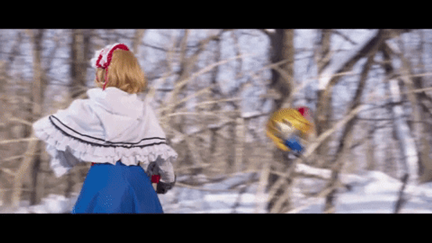 Touhou Project Action Doll Controlling Magician Alice GIF