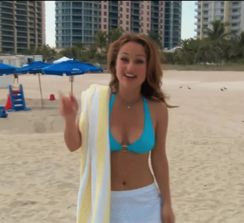 Tour Guide In Bikini GIF