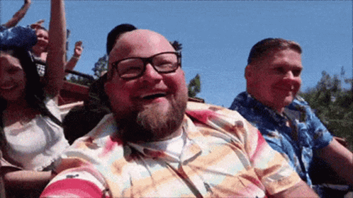 Tourists Enjoying Rides In Disneyland GIF