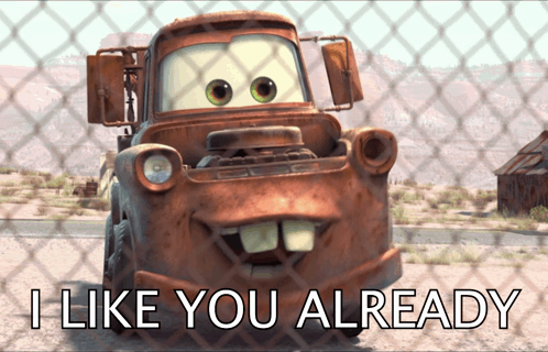 Tow Truck Saying I Like You Already GIF