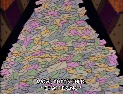 Tower Of Returned Letters Wow Thats Cold GIF