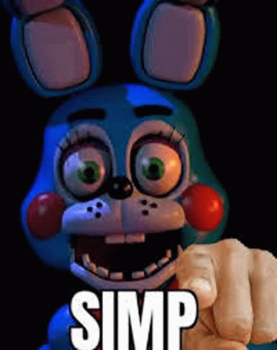 Toy Bonnie Pointing Simp GIF