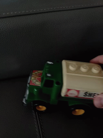 Toy Dump Truck Can't Move Up GIF
