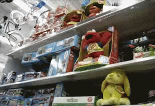 Toy Kermit Falling Off Building GIF