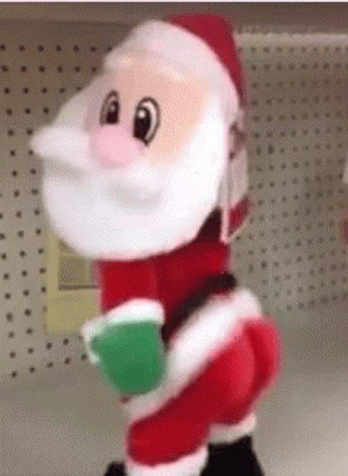 Toy Santa Twerking GIF