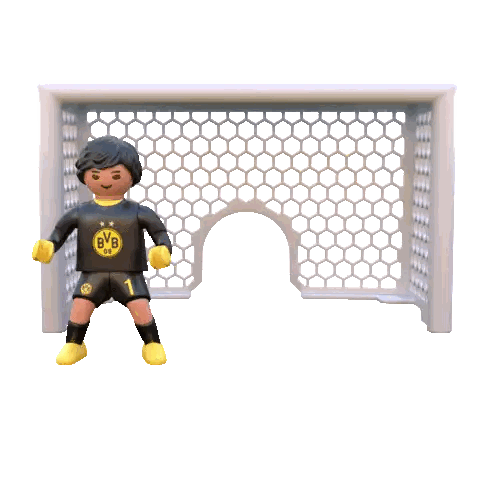 Toy Soccer Player Kicking Ball