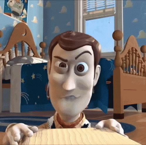 Toy Story Woody Raising Eyebrow GIF
