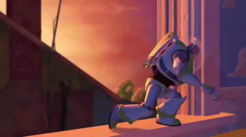 Toy Story Buzz Lightyear Fall Out GIF