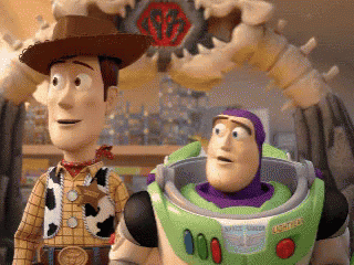 Toy Story Buzz Woody Confused GIF