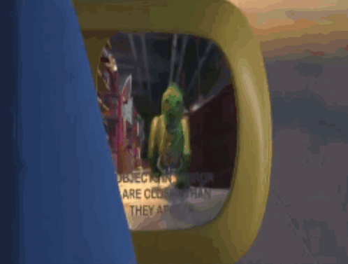 Toy Story Character in Rear View Mirror