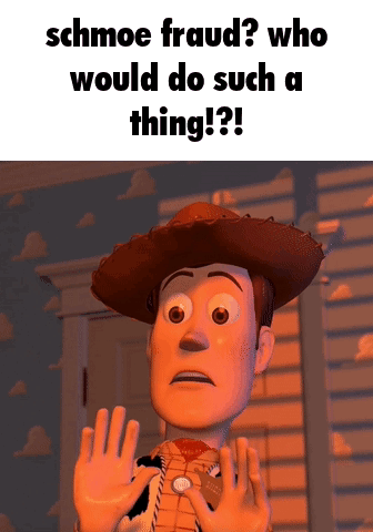 Toy Story Character Saying Schmoe Fraud