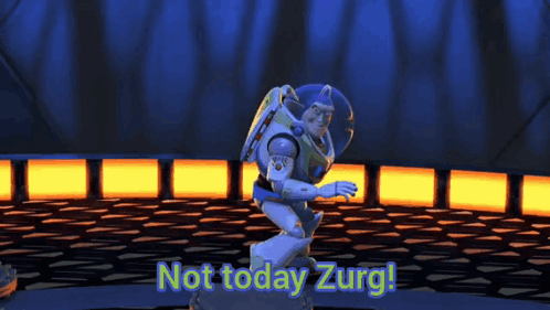 Toy Story Character Says Not Today Zurg GIF