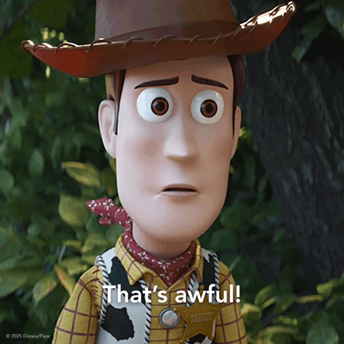 Toy Story Character Says That's Awful GIF