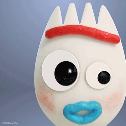 Toy Story Character With Big Eyes and Blue Lips