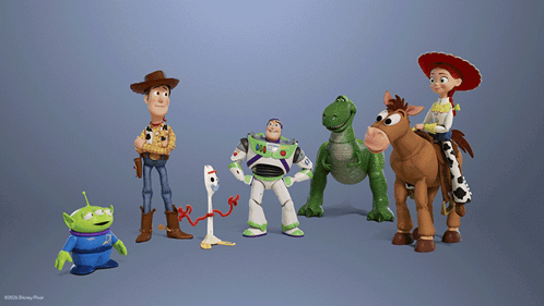 Toy Story Characters Woody Buzz Lightyear Forky
