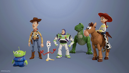 Toy Story Characters Woody Buzz Lightyear Forky