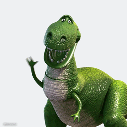 Toy Story Dinosaur Smiling and Waving