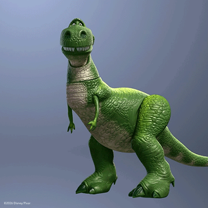 Toy Story Dinosaur Smiling Saying Oh