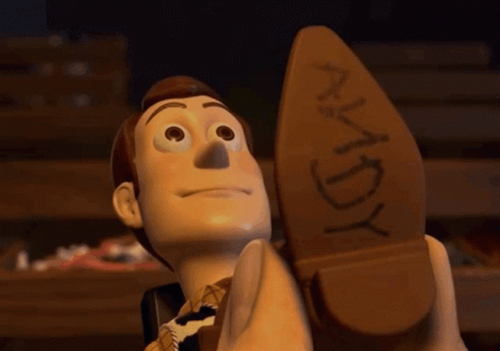 Toy Story Painting Woody Shoes GIF