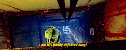Toy Story Rex Defeated Emperor Zurg GIF