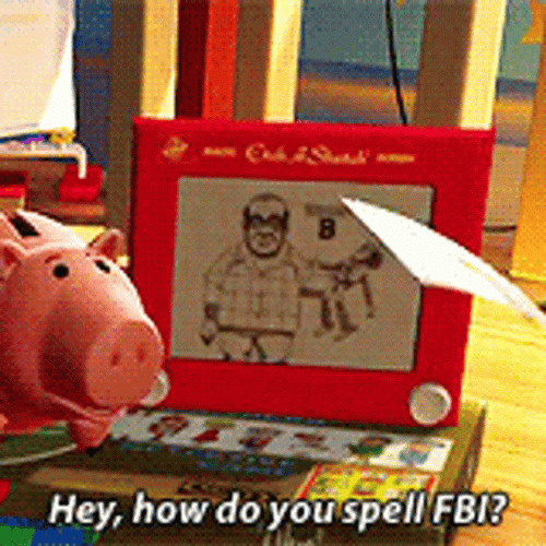 Toy Story Rex Holding Paper GIF