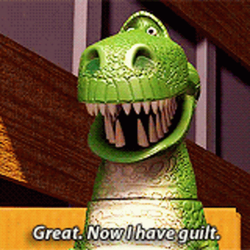 Toy Story Rex I Have Guilt GIF