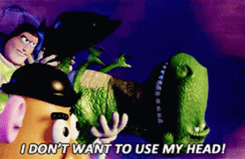 Toy Story Rex Use My Head GIF