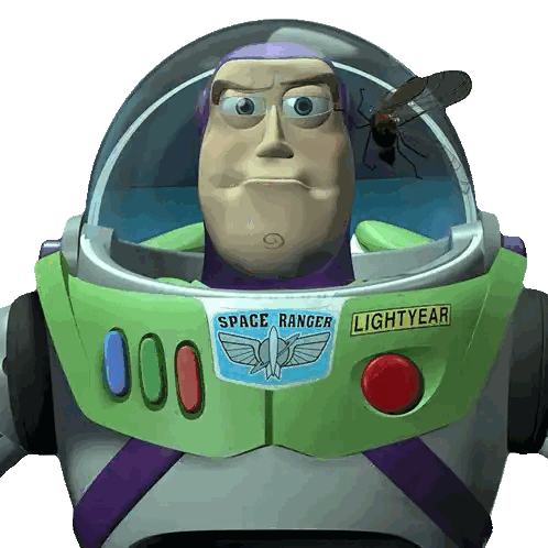 Toy Story Space Ranger With Fly On Helmet
