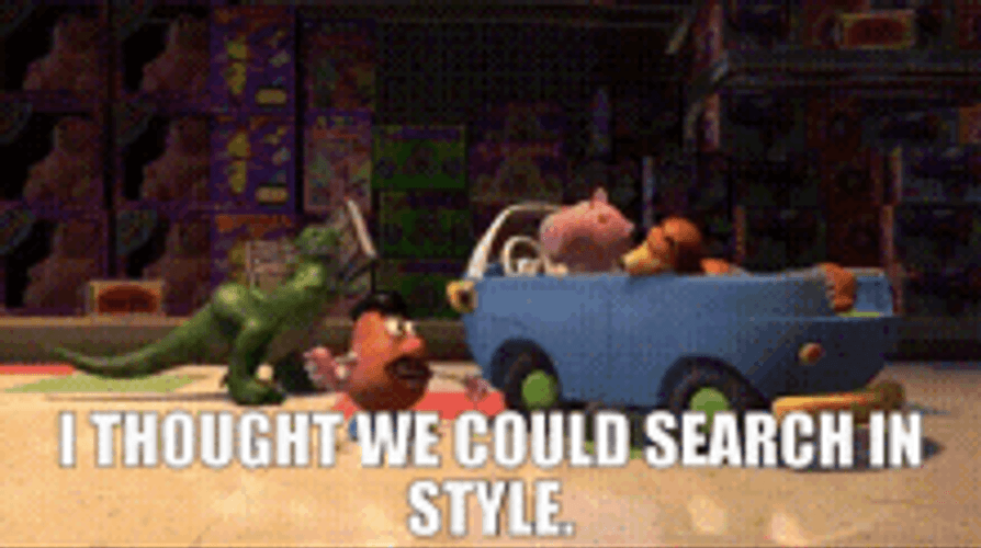 Toy Story Store Funny Car Ride GIF