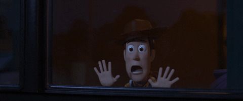 Toy Story Woody Shocked Face GIF