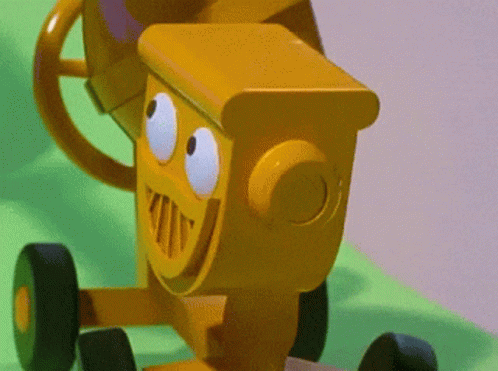Toy Tractor With Face