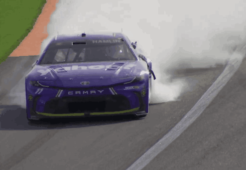 Toyota Camry Race Car Drifting on Race Track