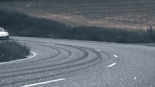 Toyota Car Driving Down Road GIF
