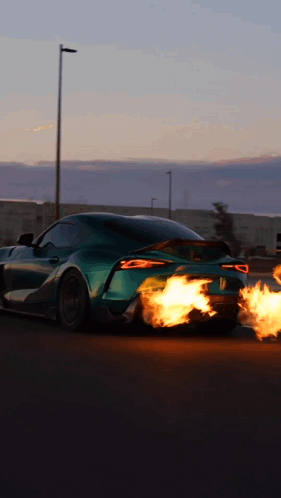 Toyota Supra Fire Muffler GIF