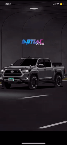 Toyota Truck With Initial Clip