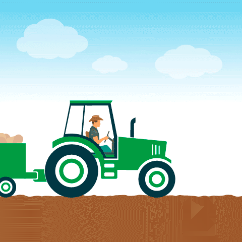 Tractor Infographic Style GIF