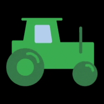 Tractor Vector Style Animation GIF