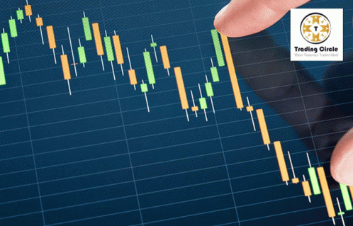 Trading Circle Website Next To Phone GIF