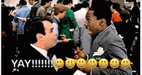 Trading Places Dan And Murphy Hugging GIF