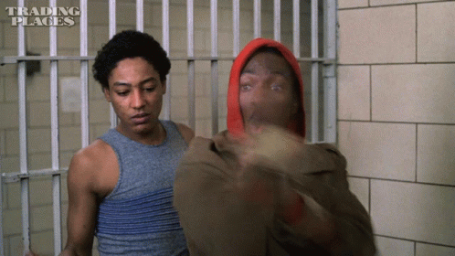 Trading Places Eddie Murphy Karate In Prison GIF