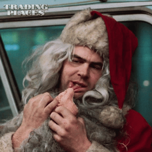 Trading Places Dan Aykroyd Bad Santa GIF