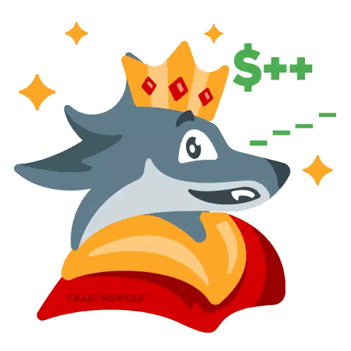 Tradingwolf Wolf with Crown and Cape