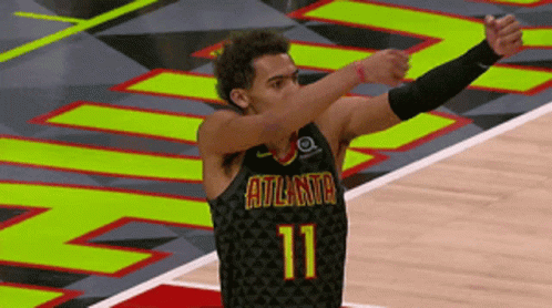 Trae Young Archer Bow Taunt GIF