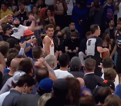 Trae Young Crowd Cheering GIF